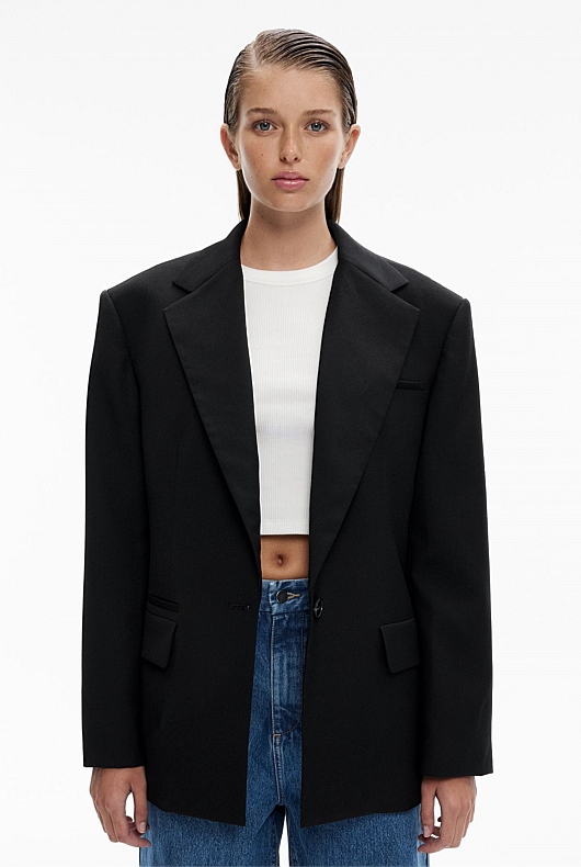 Oversized Single-Breasted Blazer