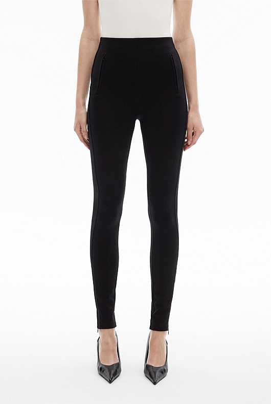 Zip Ponte Legging