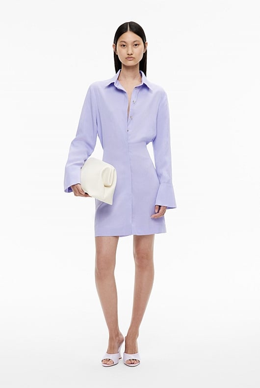 Long Sleeve Mini Shirt Dress