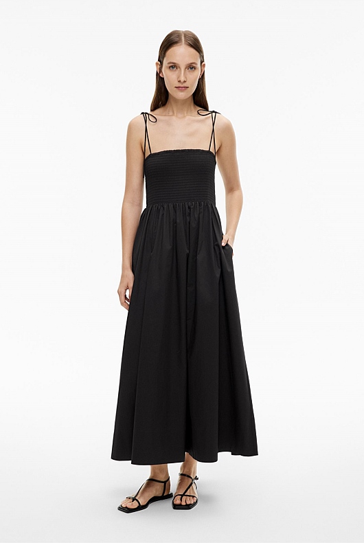 Shirred Maxi Dress