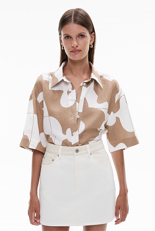 Boxy Cropped Shirt