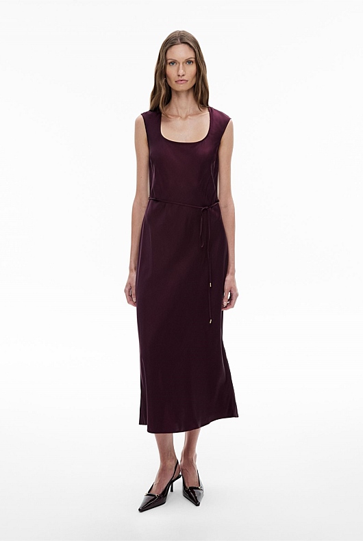 Scoop Neck Bias Dress