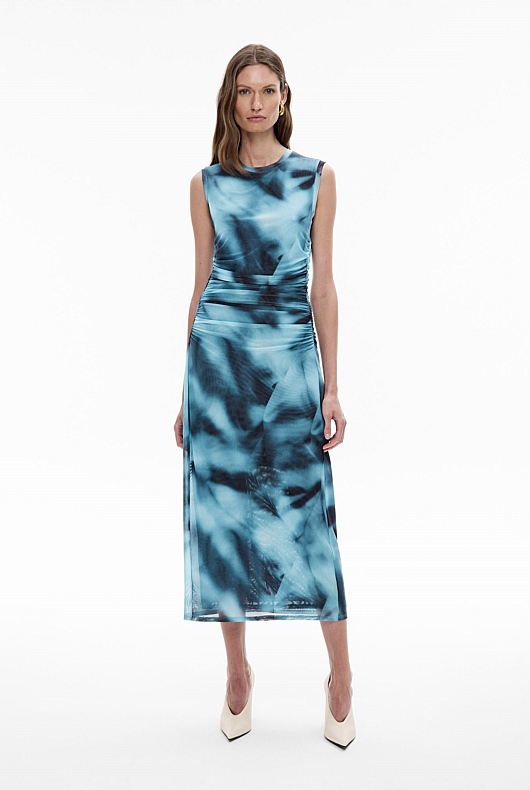 Mesh Midi Tank Dress