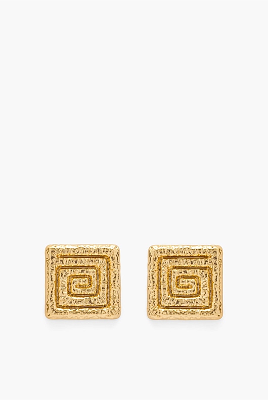 Inez Textured Stud Earrings