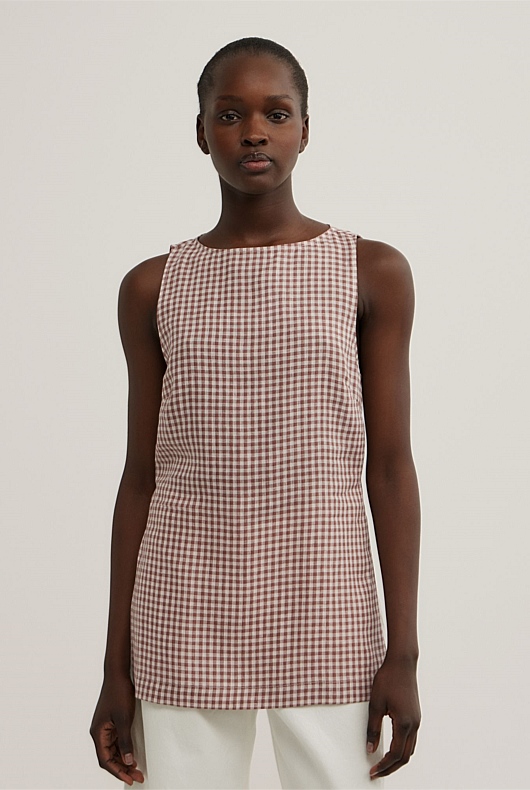 Linen Longline Top
