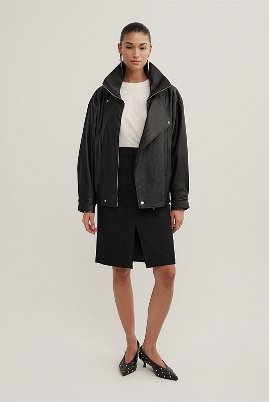 Structured Midi Skirt