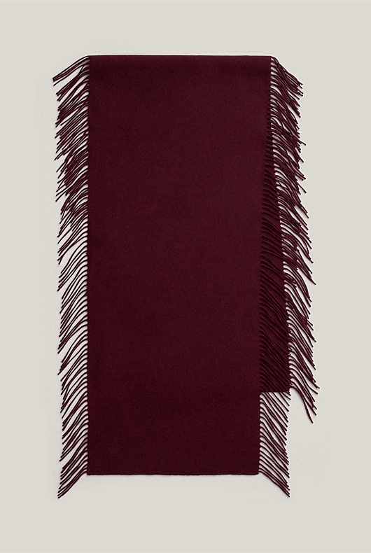 Fringe Wool Scarf