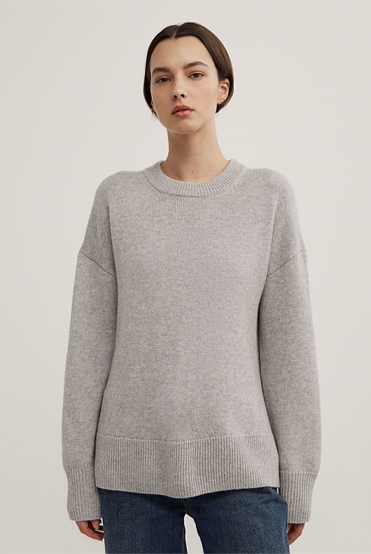 Relaxed Crew Neck Knit