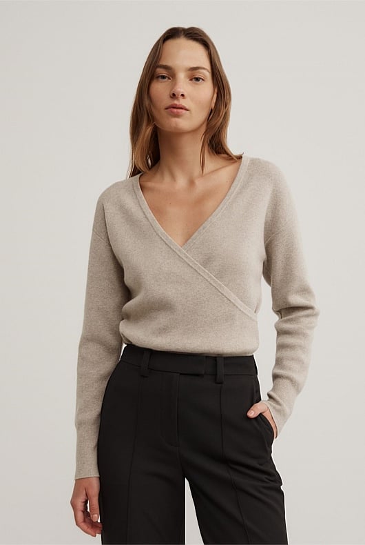 Wrap Front Knit