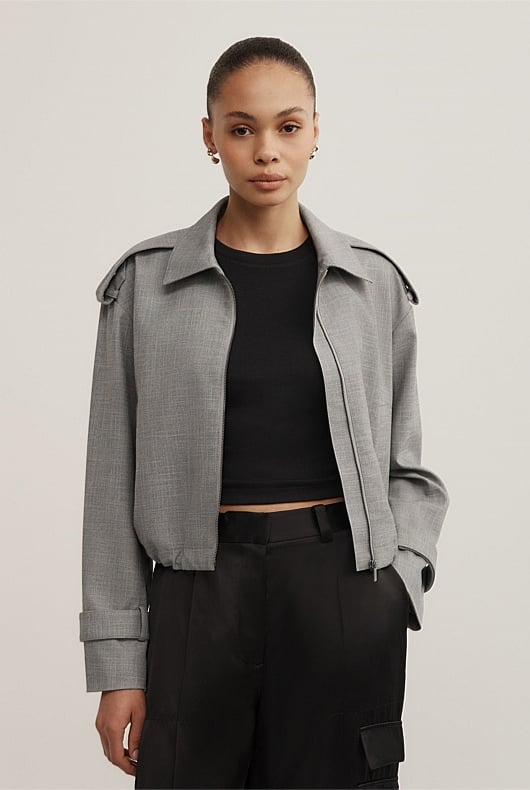 Fluid Bomber Jacket