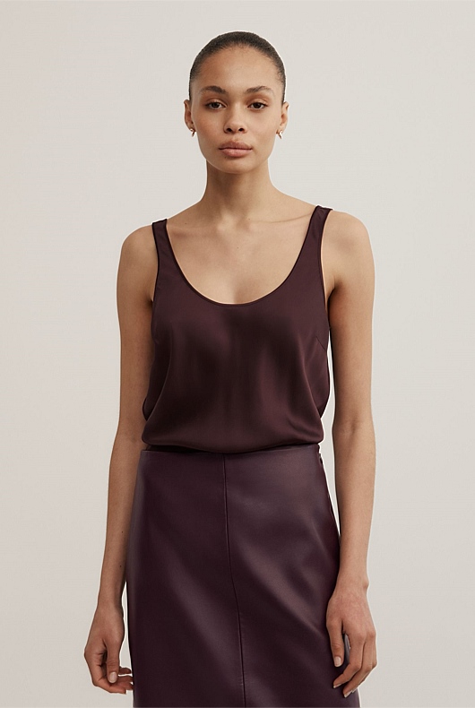 Satin Tank Top