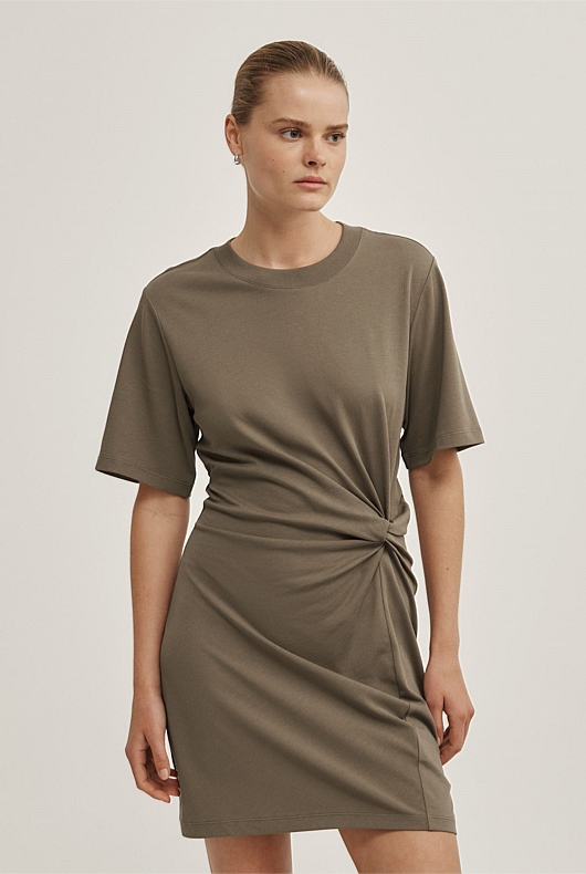 Twist Detail Mini Dress
