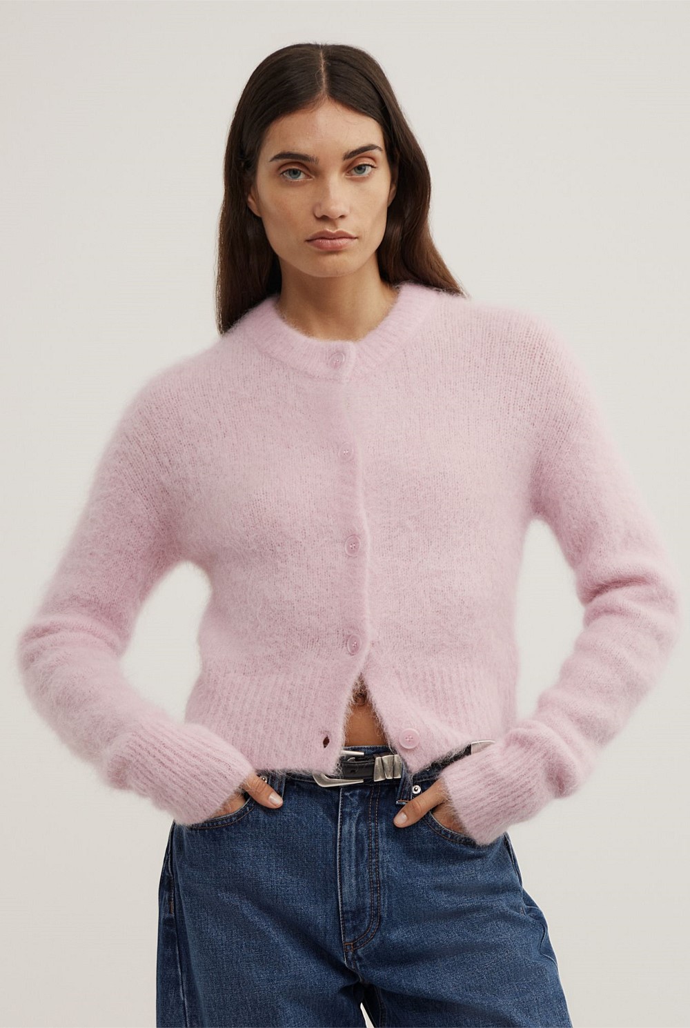 Fluffy Crew Cardigan