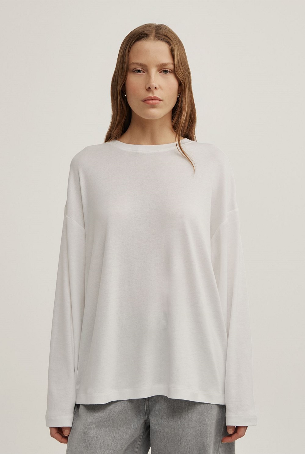 Crew Neck Long-Sleeve T-Shirt