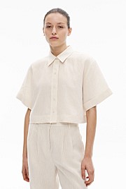 Linen Crop Shirt