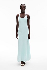 Maxi Tie Halter Dress