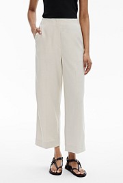 Linen Crop Pants