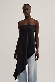 Asymmetric Strapless Top