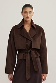 Cropped Trench Coat