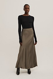 Bias Slip Skirt