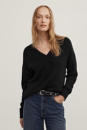 Cashmere V-Neck Knit