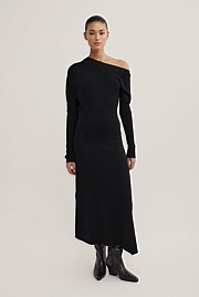 Off Shoulder Knit Dress