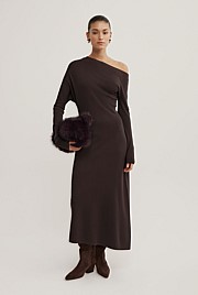 Off Shoulder Knit Dress