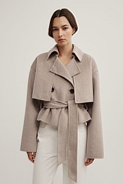 Cropped Trench Coat