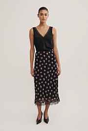 Floral Midi Skirt