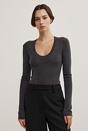 Merino Scoop Knit