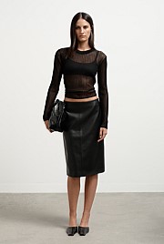 Split Back Midi Skirt