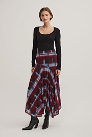 Asymmetric Drape Skirt