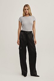 Satin Cargo Pant
