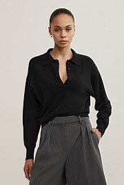 Collared Knit Polo