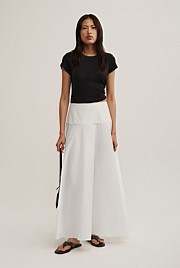 Cotton Basque Skirt