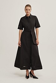 Trim Detail Shirt Dress