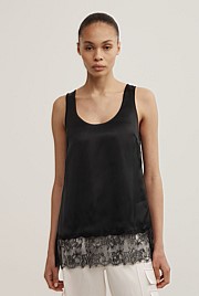 Lace Hem Tank Top