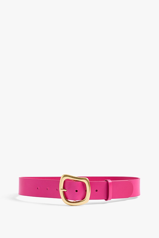 Dahlia Pink Organic Waist Belt - Women's Belts | Witchery