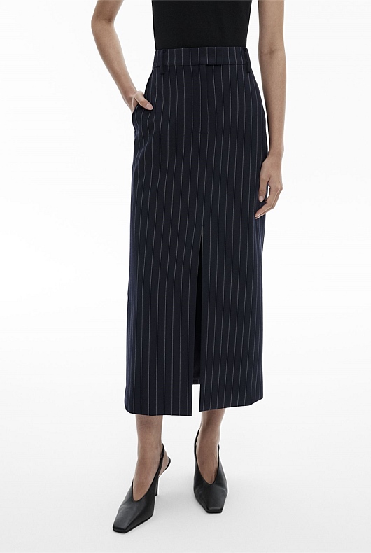 Pencil Midi Tailored Skirt