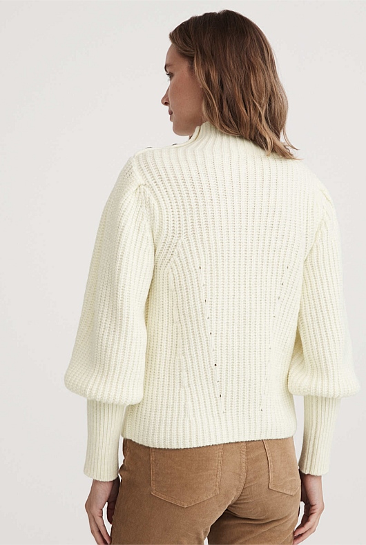 Winter White Full Sleeve Knit - Women's Sweaters | Witchery