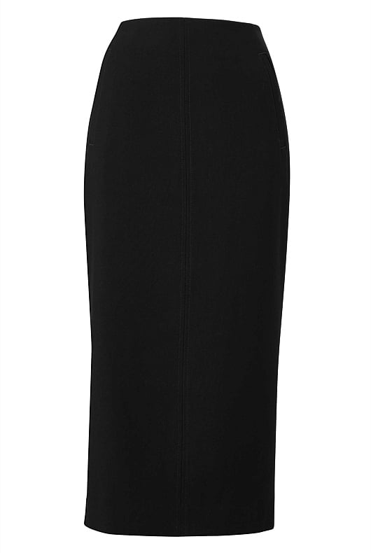 Black Classic Pencil Skirt - Women's Midi Skirts | Witchery