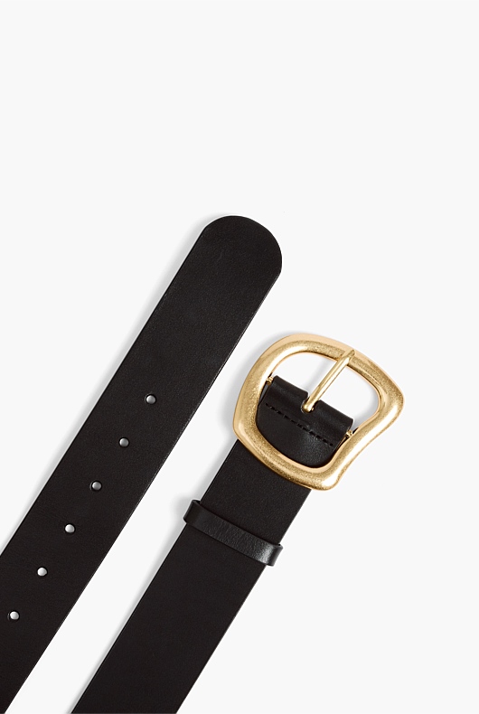 Black Organic Waist Belt - Women's Belts | Witchery