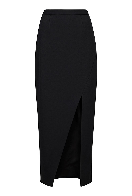 Black Split Front Maxi Skirt - Women's Maxi Skirts | Witchery