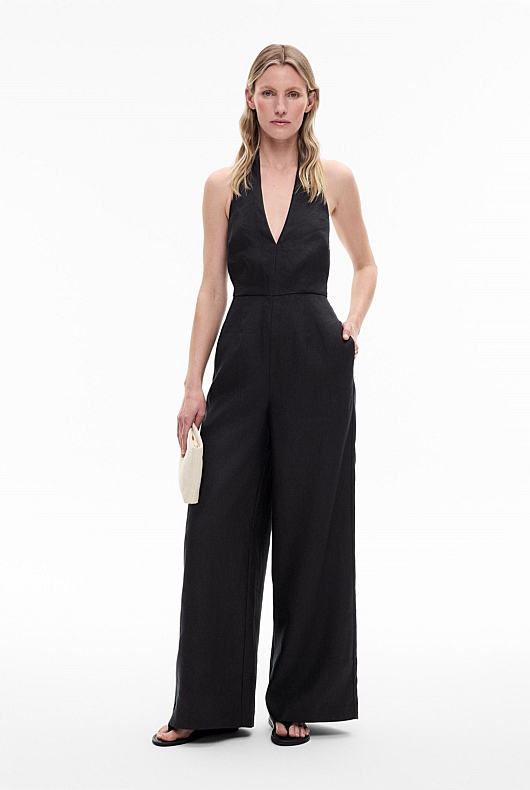 Black Halter Jumpsuit Women's New Clothing Witchery