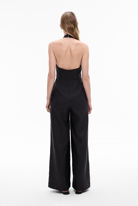 Black Halter Jumpsuit Women's New Clothing Witchery