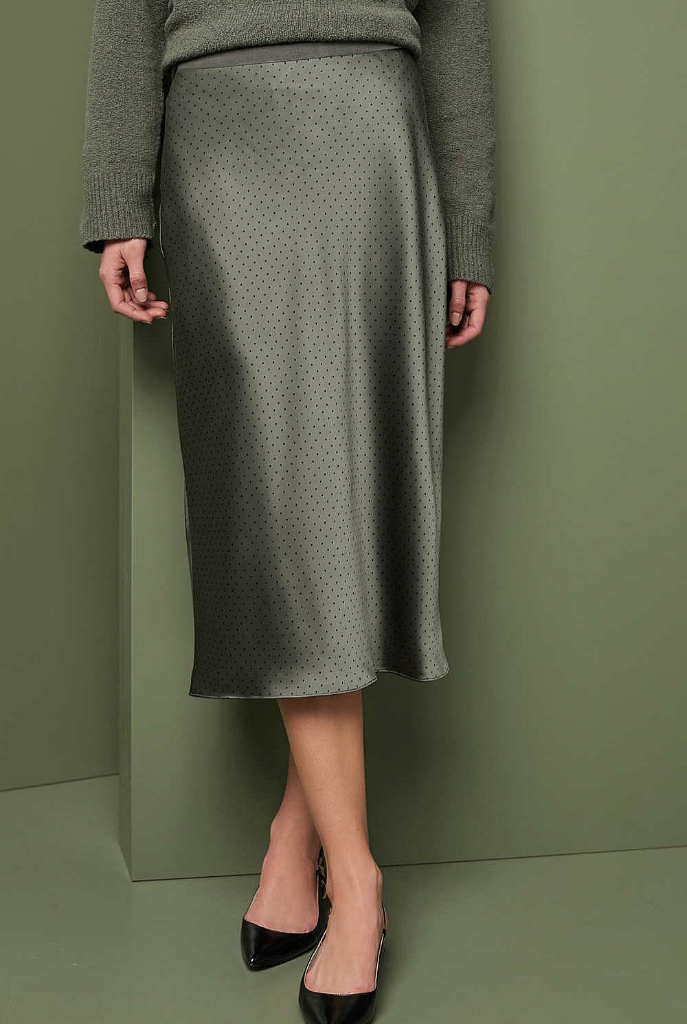 Print Slip Skirt