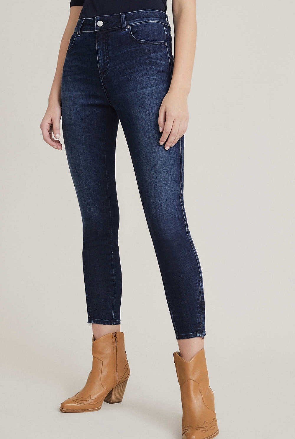 Mila Zip Jean Blue