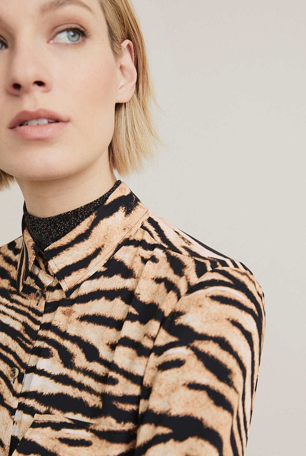 Tiger Print Blouse