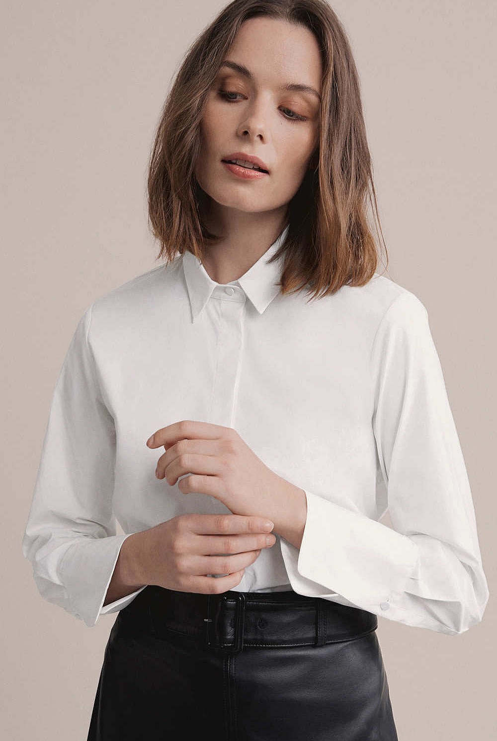 OCRF Cotton White Shirt