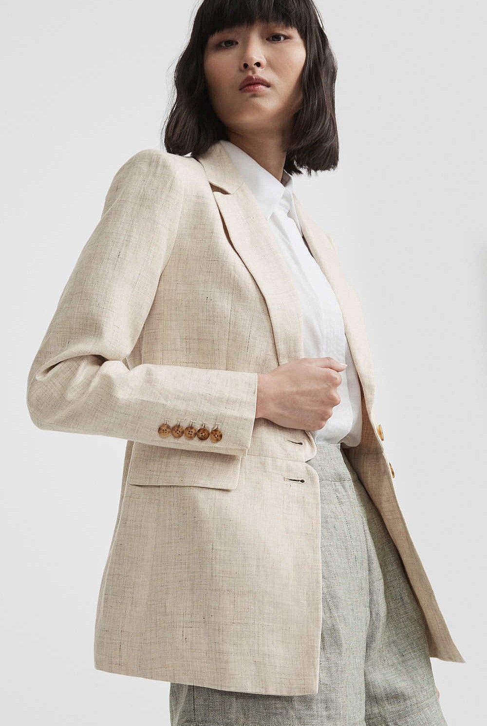 Single-Breasted Detail Blazer